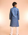 Manyavar Boys Mid-Blue Celebration Kurta Pajama
