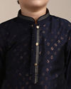 Manyavar Boys Boys Ink Blue Buta Printed Kurta Set