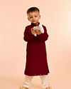 Manyavar Boys Majestic Maroon Kurta Pajama