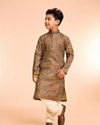 Manyavar Boys Emerald Radiance Kids Kurta Pajama