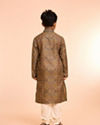 Manyavar Boys Emerald Radiance Kids Kurta Pajama