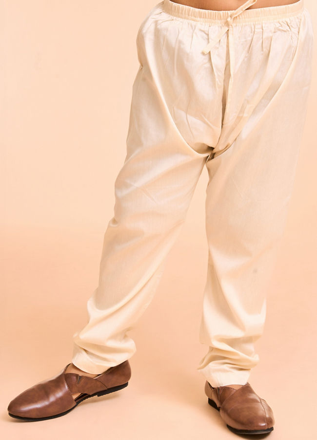 Manyavar Boys Emerald Radiance Kids Kurta Pajama