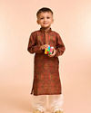 Manyavar Boys Rustic Royal Kurta Pajama