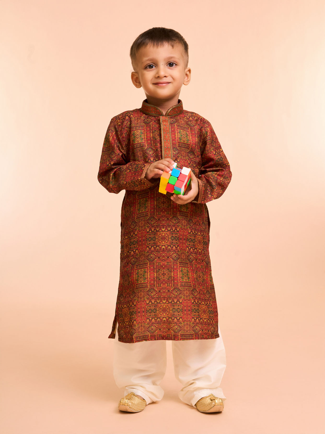 Manyavar Boys Rustic Royal Kurta Pajama
