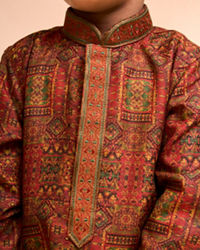 Manyavar Boys Rustic Royal Kurta Pajama