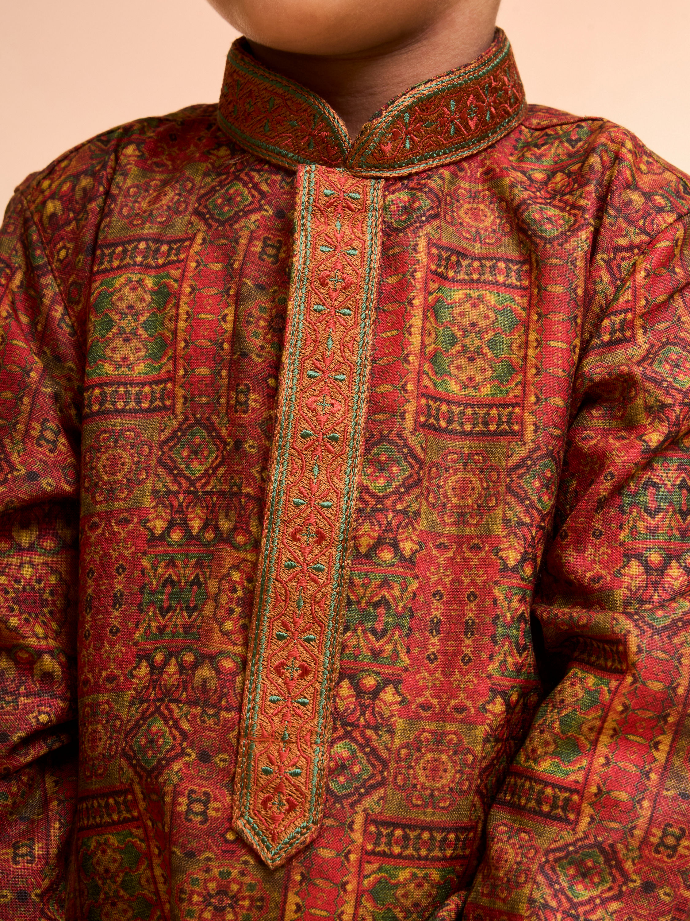 Manyavar Boys Rustic Royal Kurta Pajama