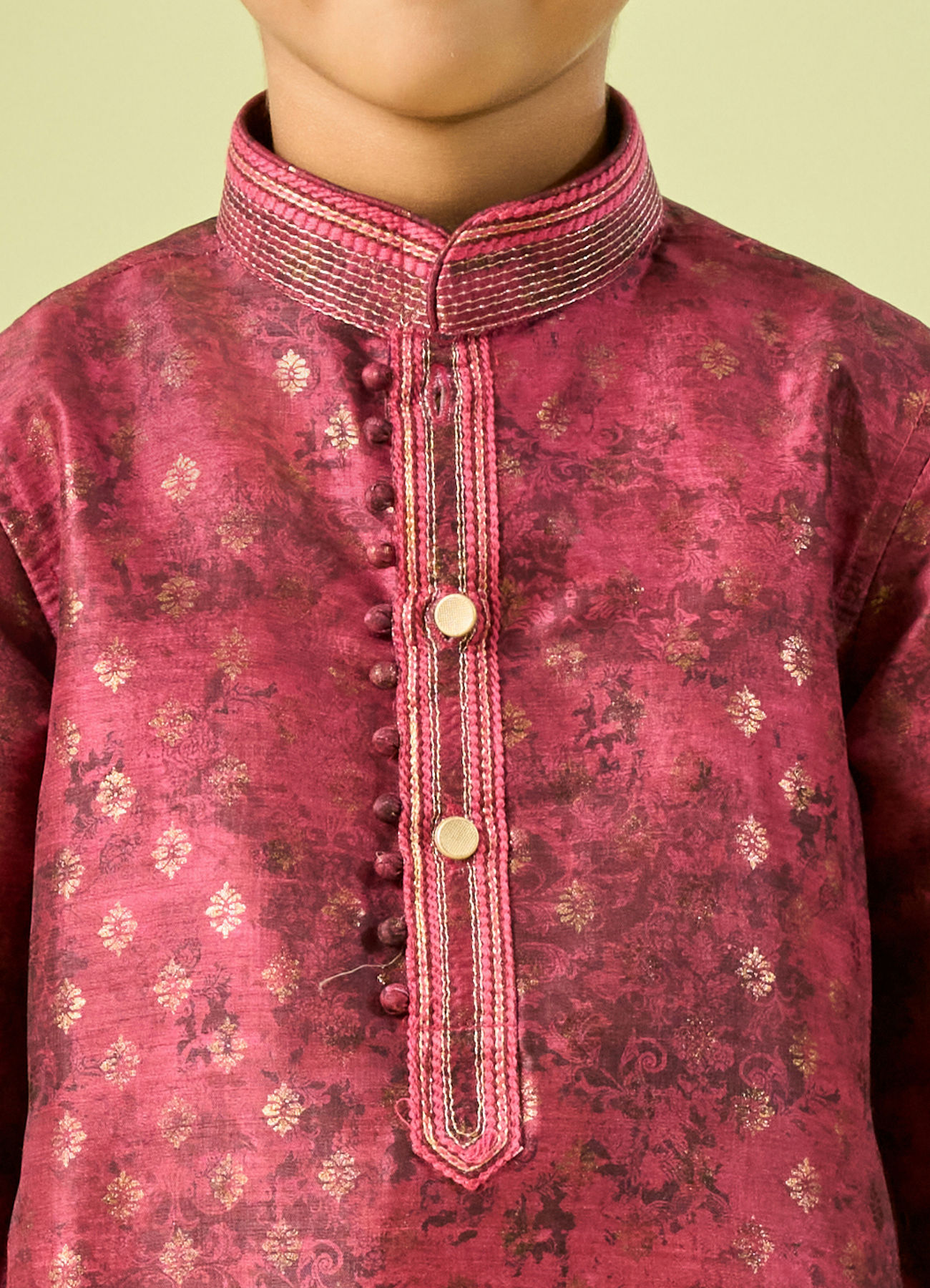 Manyavar Boys Maroon Kurta Pajama