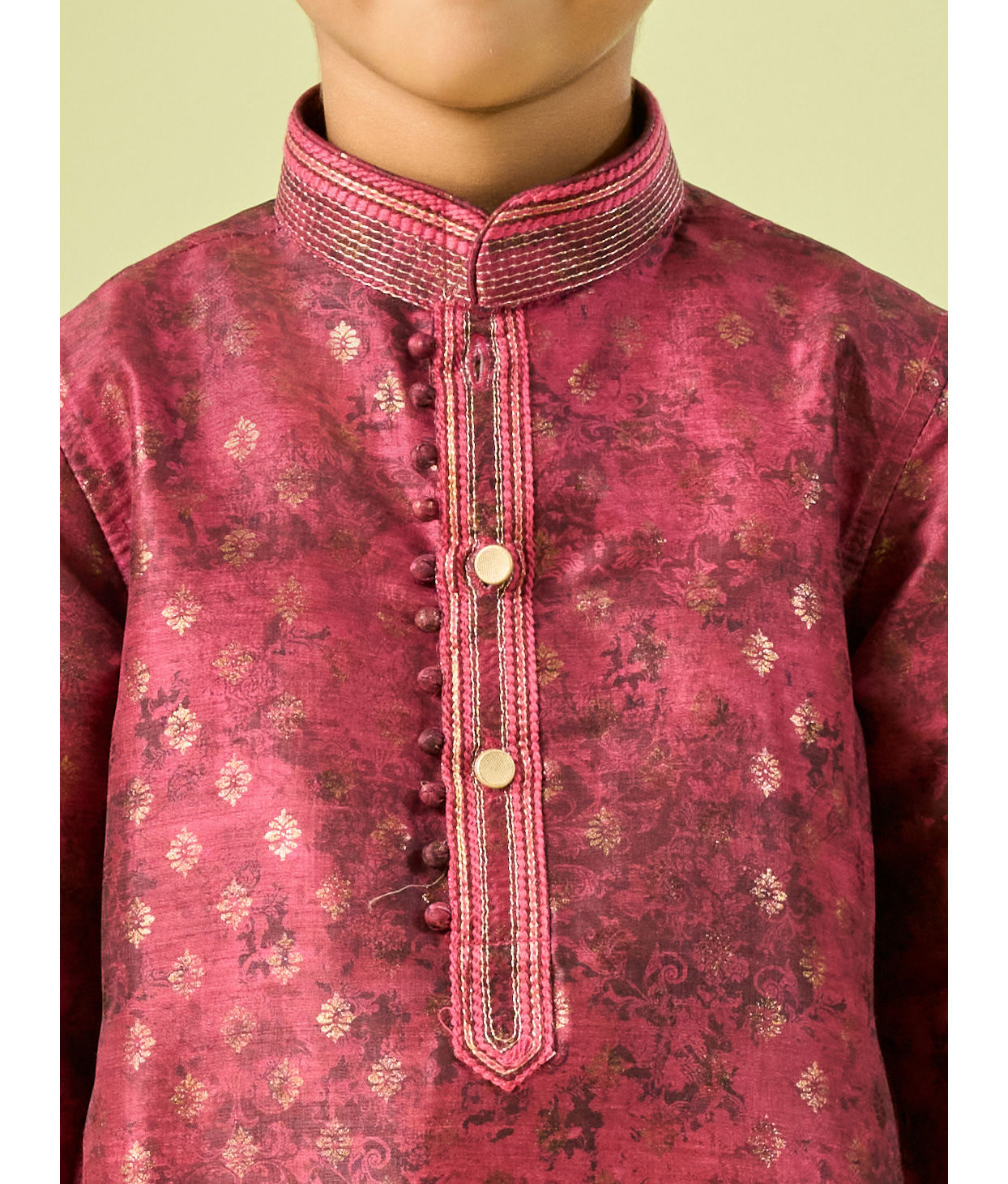 Manyavar Boys Maroon Kurta Pajama