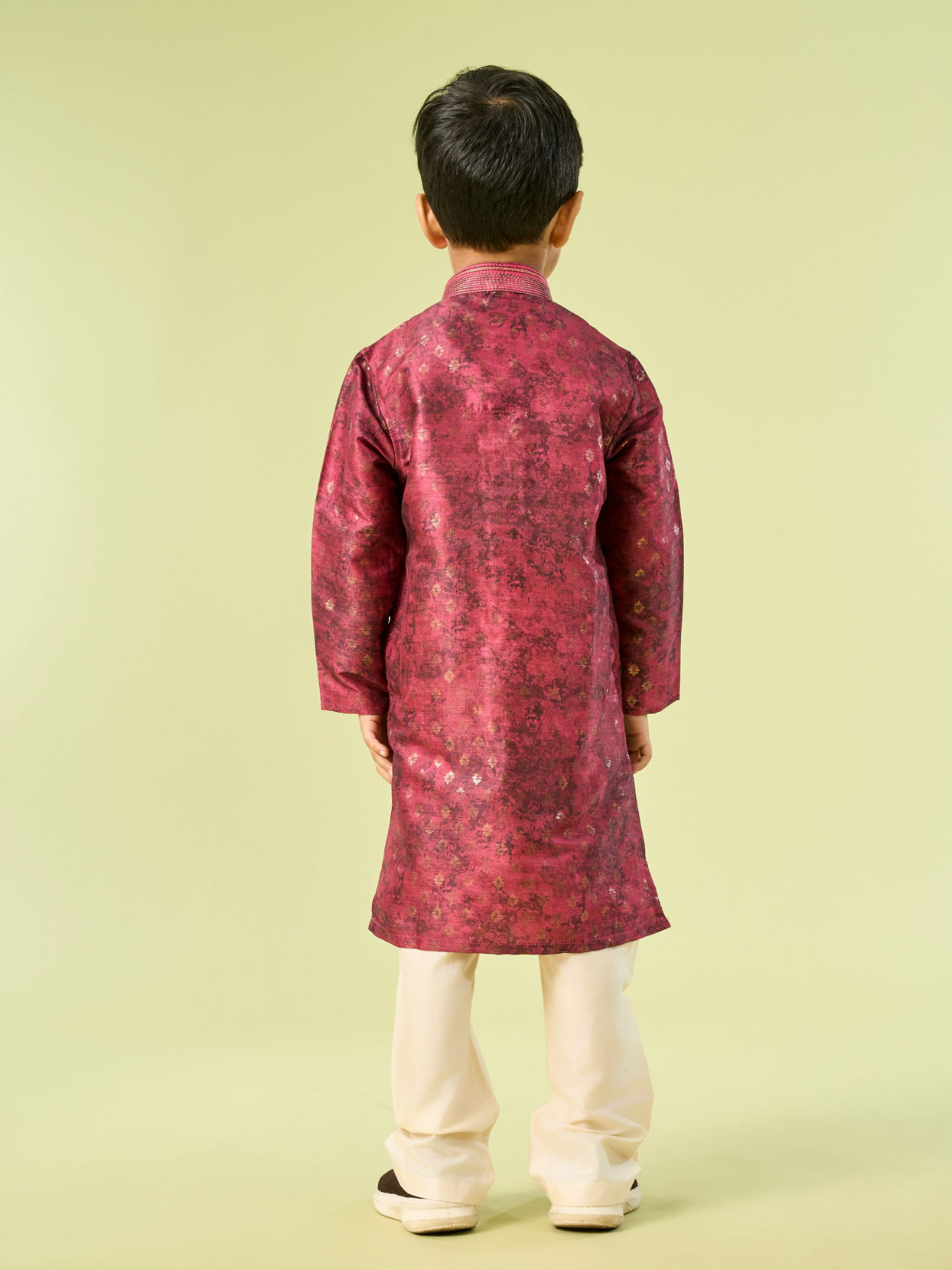Manyavar Boys Maroon Kurta Pajama