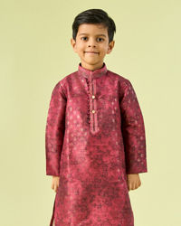 Manyavar Boys Maroon Kurta Pajama