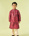 Manyavar Boys Maroon Kurta Pajama