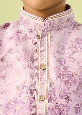 Manyavar Boys Lilac Kurta Pajama