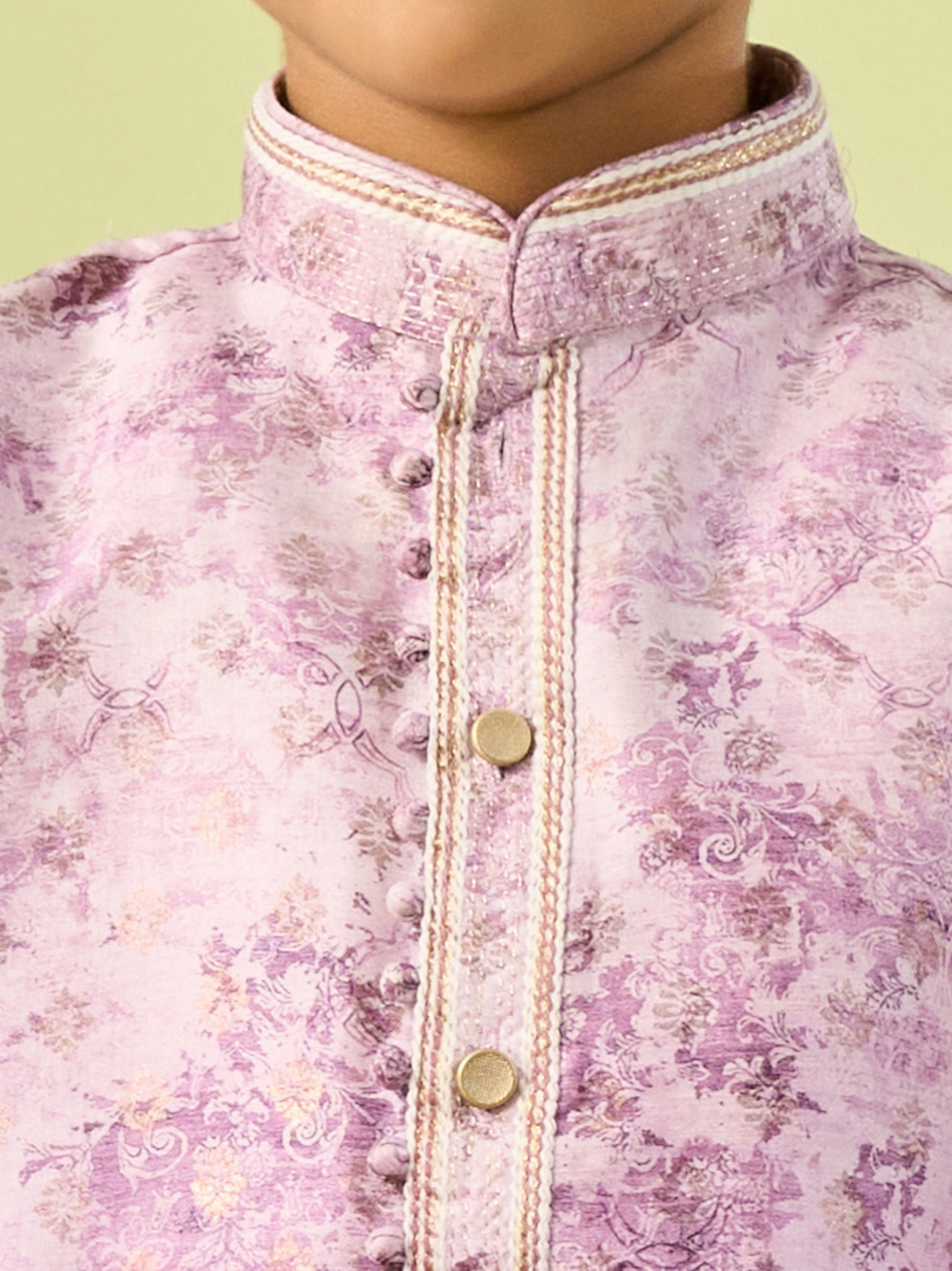 Manyavar Boys Lilac Kurta Pajama