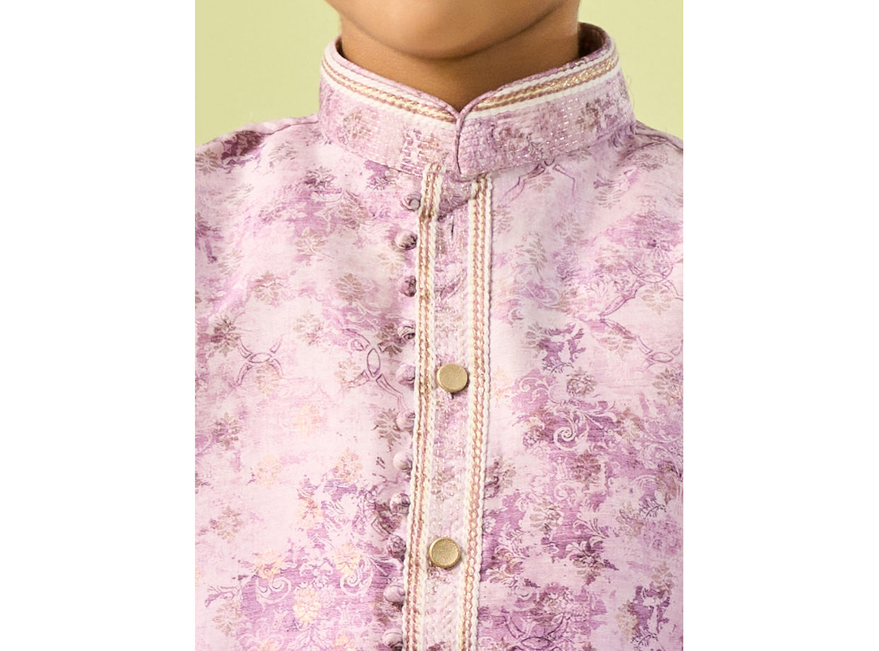 Manyavar Boys Lilac Kurta Pajama