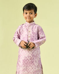 Manyavar Boys Lilac Kurta Pajama