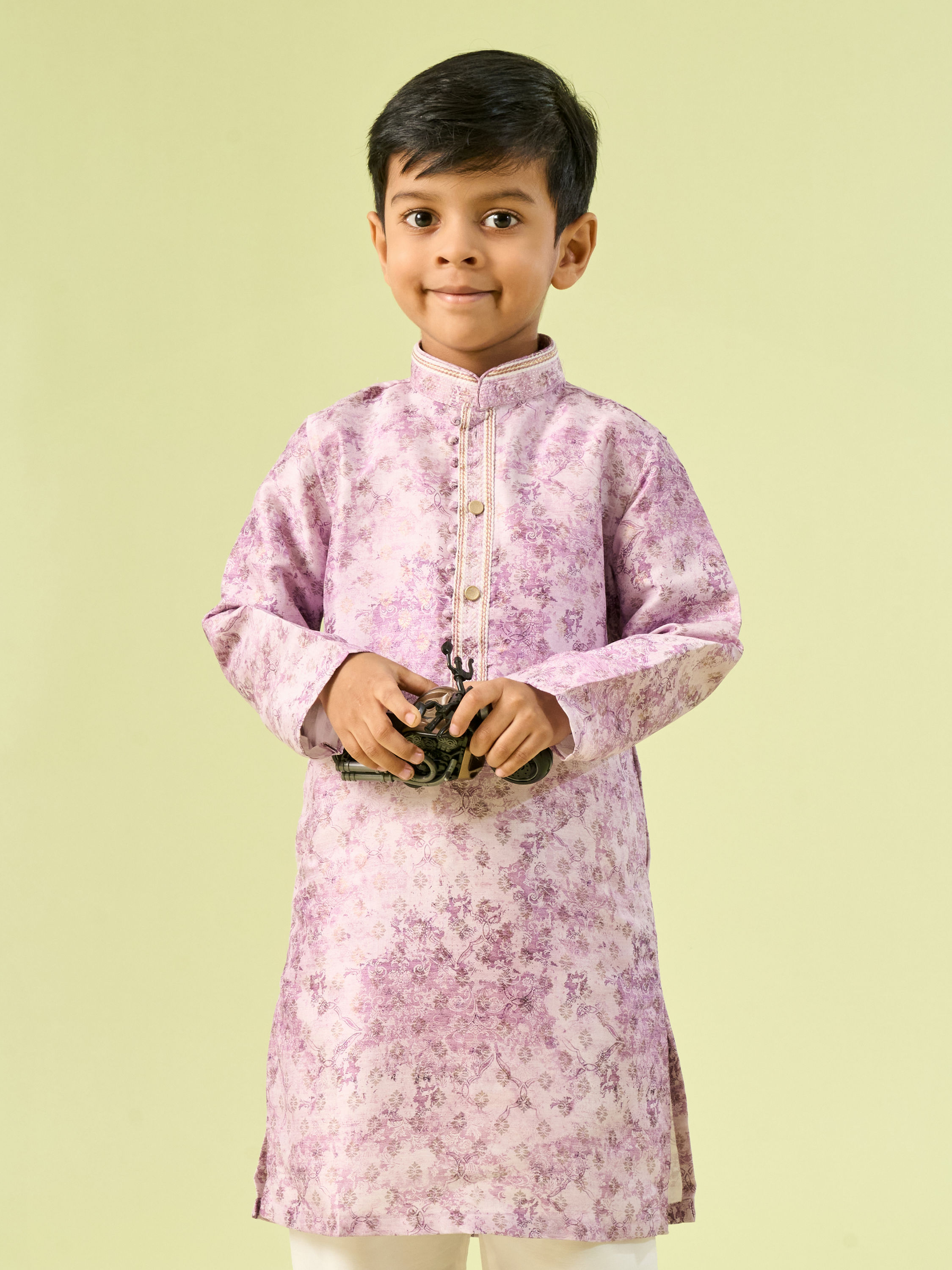 Manyavar Boys Lilac Kurta Pajama