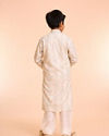 Manyavar Boys Prismatic Pista Green Kurta Pajama Set