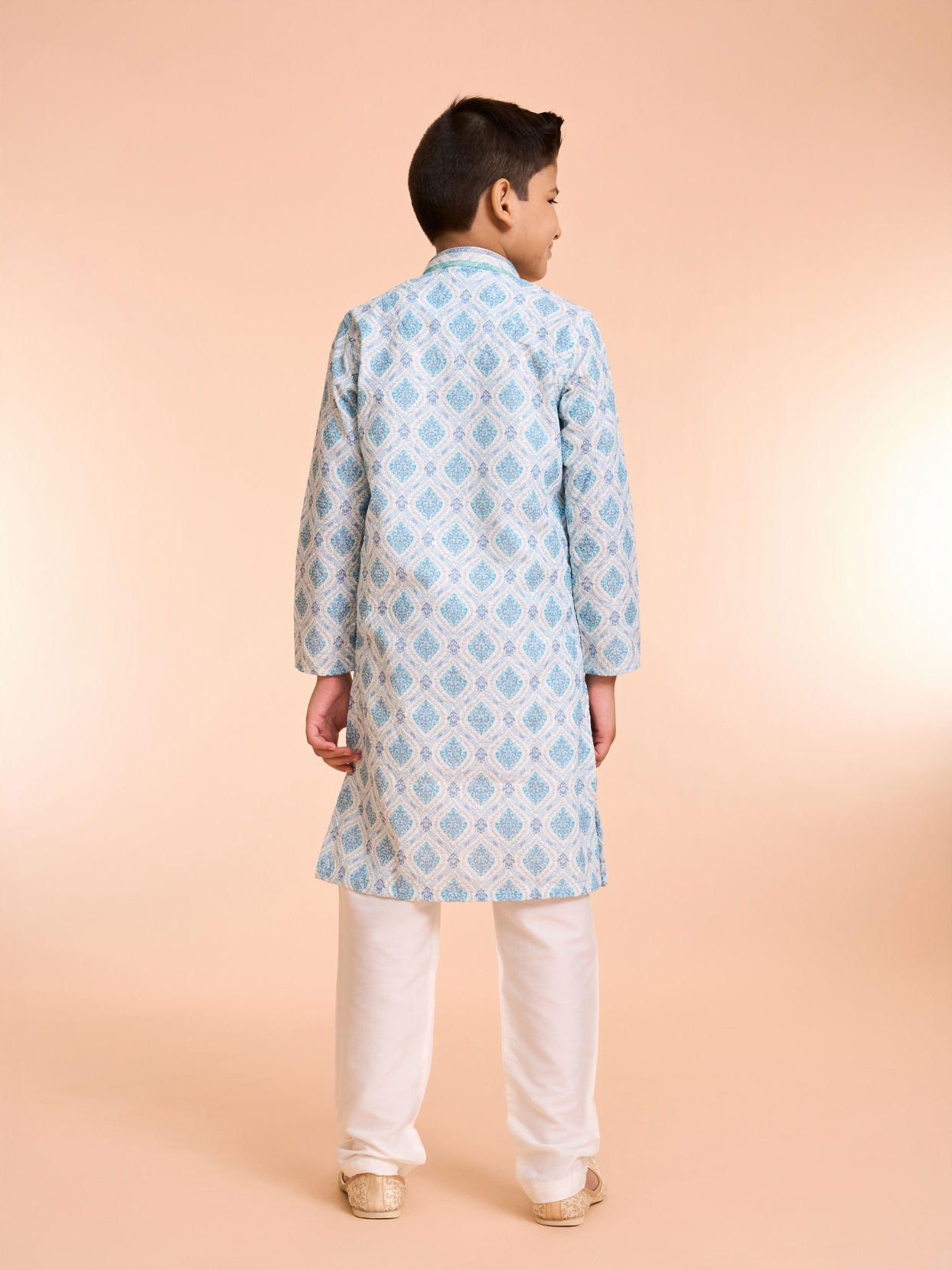 Manyavar Boys Sky Aura Kurta Pajama