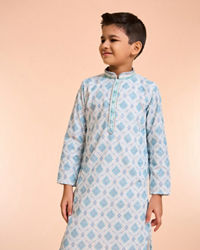 Manyavar Boys Sky Aura Kurta Pajama