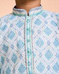 Manyavar Boys Sky Aura Kurta Pajama