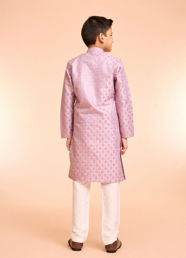 Manyavar Boys Regal Lilac Kurta Pajama