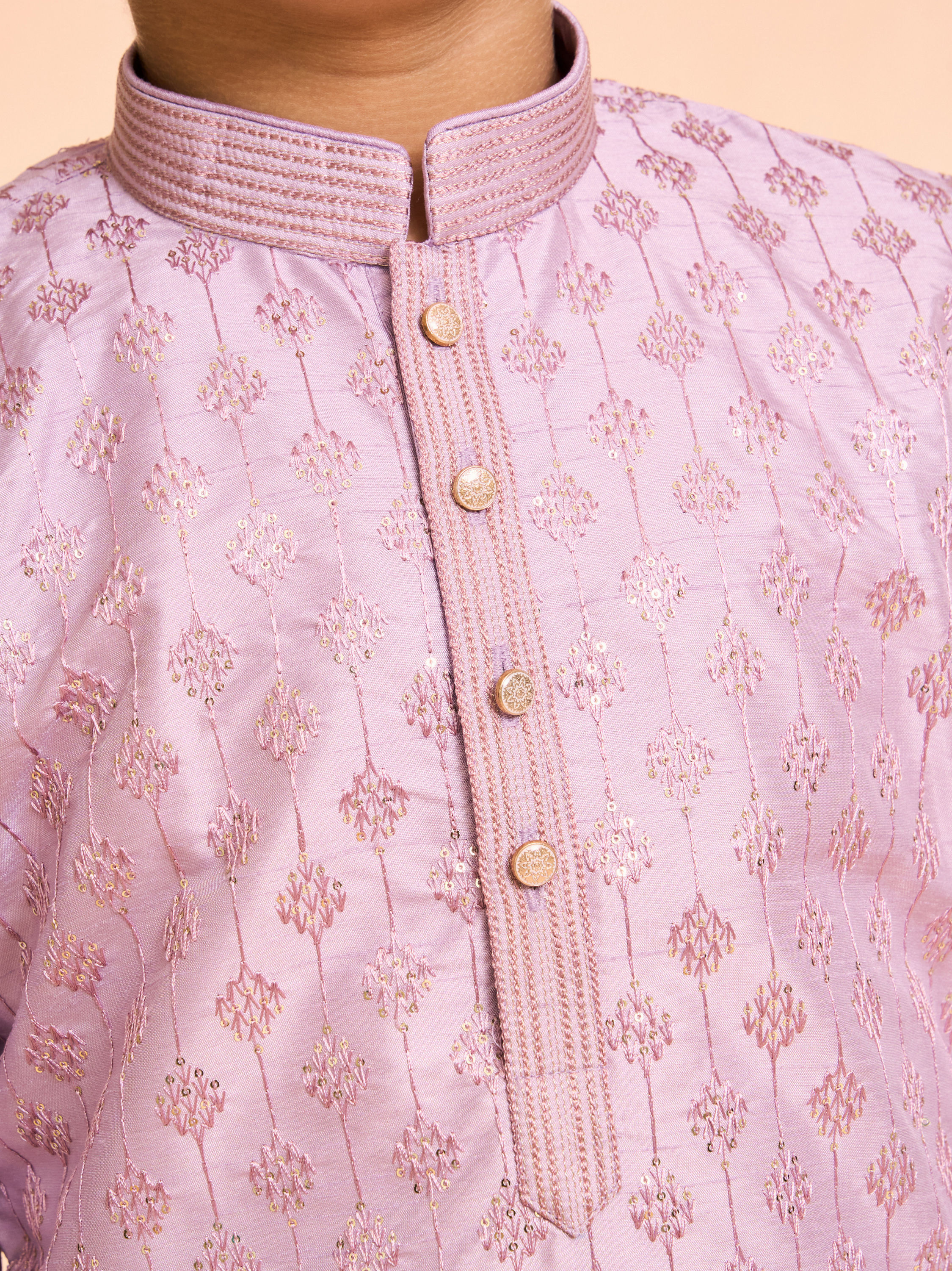 Manyavar Boys Regal Lilac Kurta Pajama