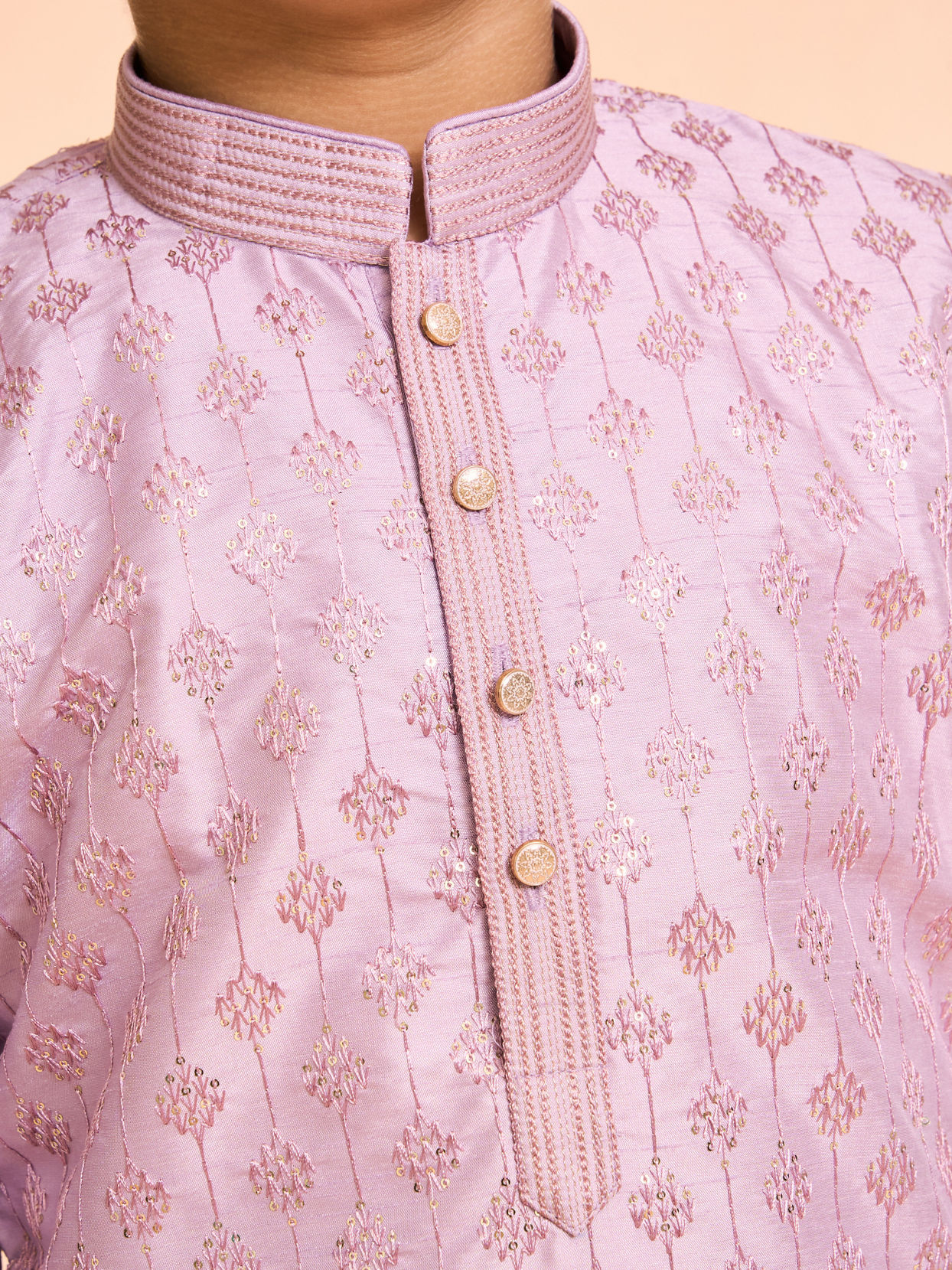 Manyavar Boys Regal Lilac Kurta Pajama