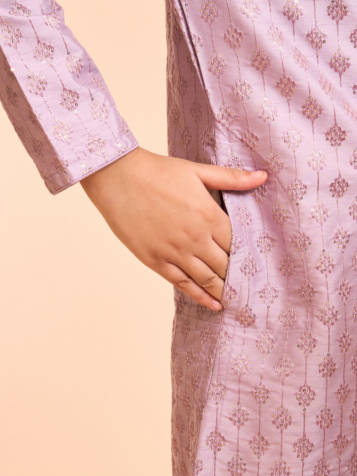 Manyavar Boys Regal Lilac Kurta Pajama