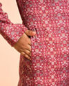 Manyavar Boys Maroon Elegance Kurta Pajama