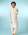 Manyavar Boys Cream Tradition Sherwani