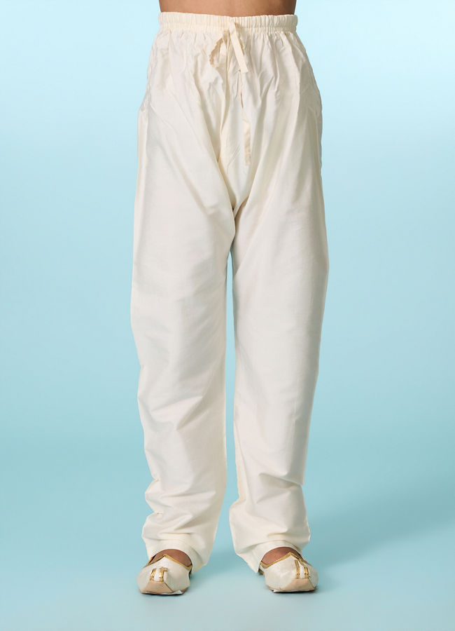 Manyavar Boys Cream Tradition Sherwani