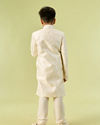 Manyavar Boys Cream Colored Sherwani Ensemble