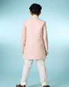 Manyavar Boys Charming Pink Indo Western for Boys