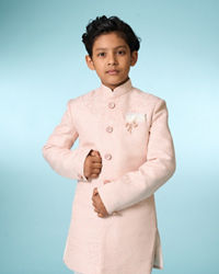 Manyavar Boys Charming Pink Indo Western for Boys