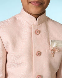 Manyavar Boys Charming Pink Indo Western for Boys