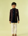 Manyavar Boys Regal Royal Blue Indo Western