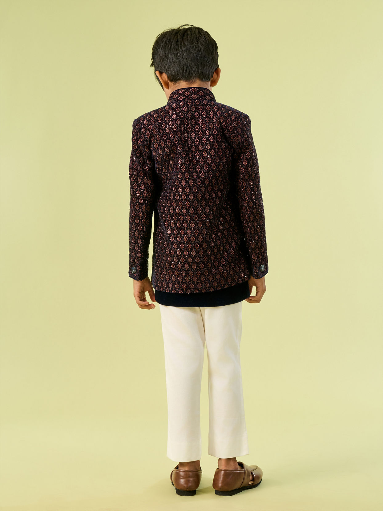 Manyavar Boys Regal Royal Blue Indo Western