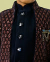 Manyavar Boys Regal Royal Blue Indo Western