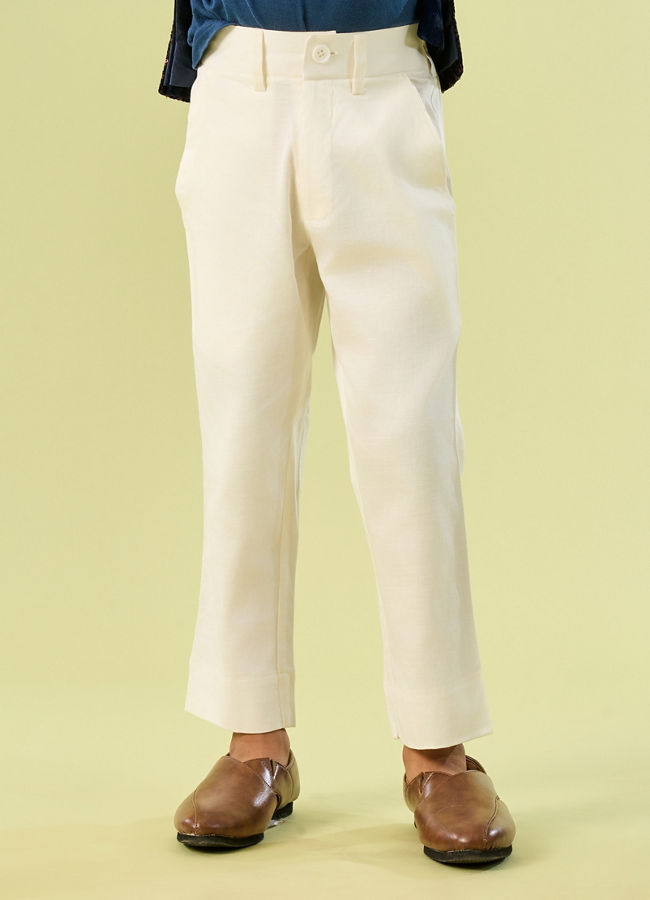 Manyavar Boys Regal Royal Blue Indo Western