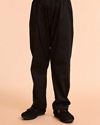 Manyavar Boys Black Velvet Ensemble Indo Western