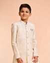 Manyavar Boys Cream Celebration Ensemble Indo Western
