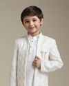 Manyavar Boys Cream Elegance Indo Western image number 0