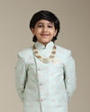 Manyavar Boys Light Blue Festive Boys' Indo Western image number 0