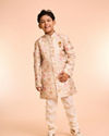 Manyavar Boys Beige Charm Indo Western