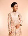 Manyavar Boys Beige Charm Indo Western