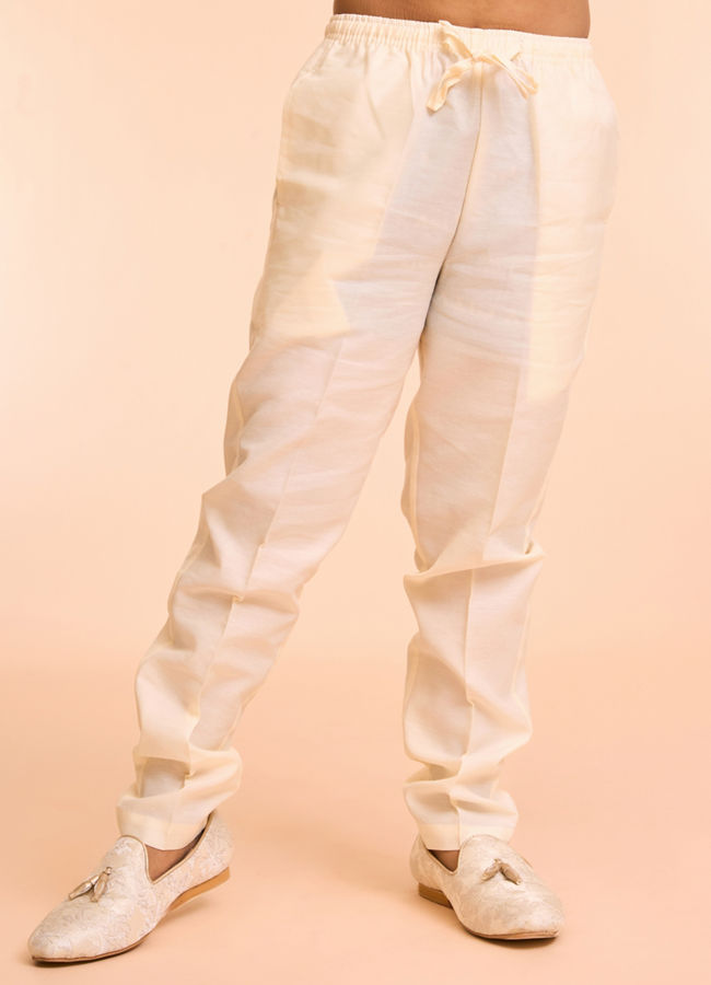 Manyavar Boys Beige Charm Indo Western