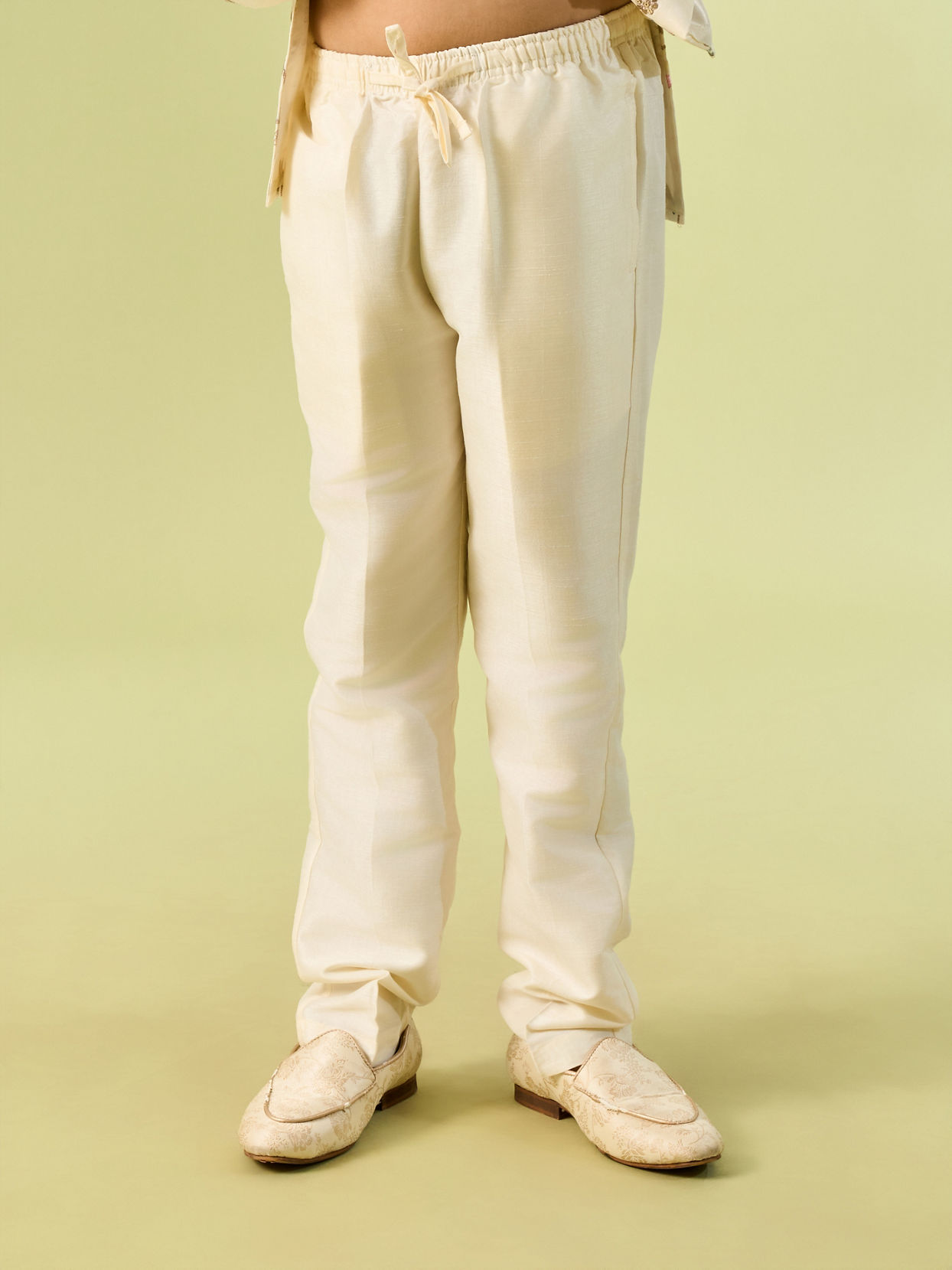 Manyavar Boys Regal Cream Boys Indo Western