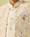 Manyavar Boys Charming Cream Indo Western