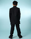 Manyavar Boys Black Elegance Indo Western