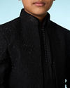 Manyavar Boys Black Elegance Indo Western